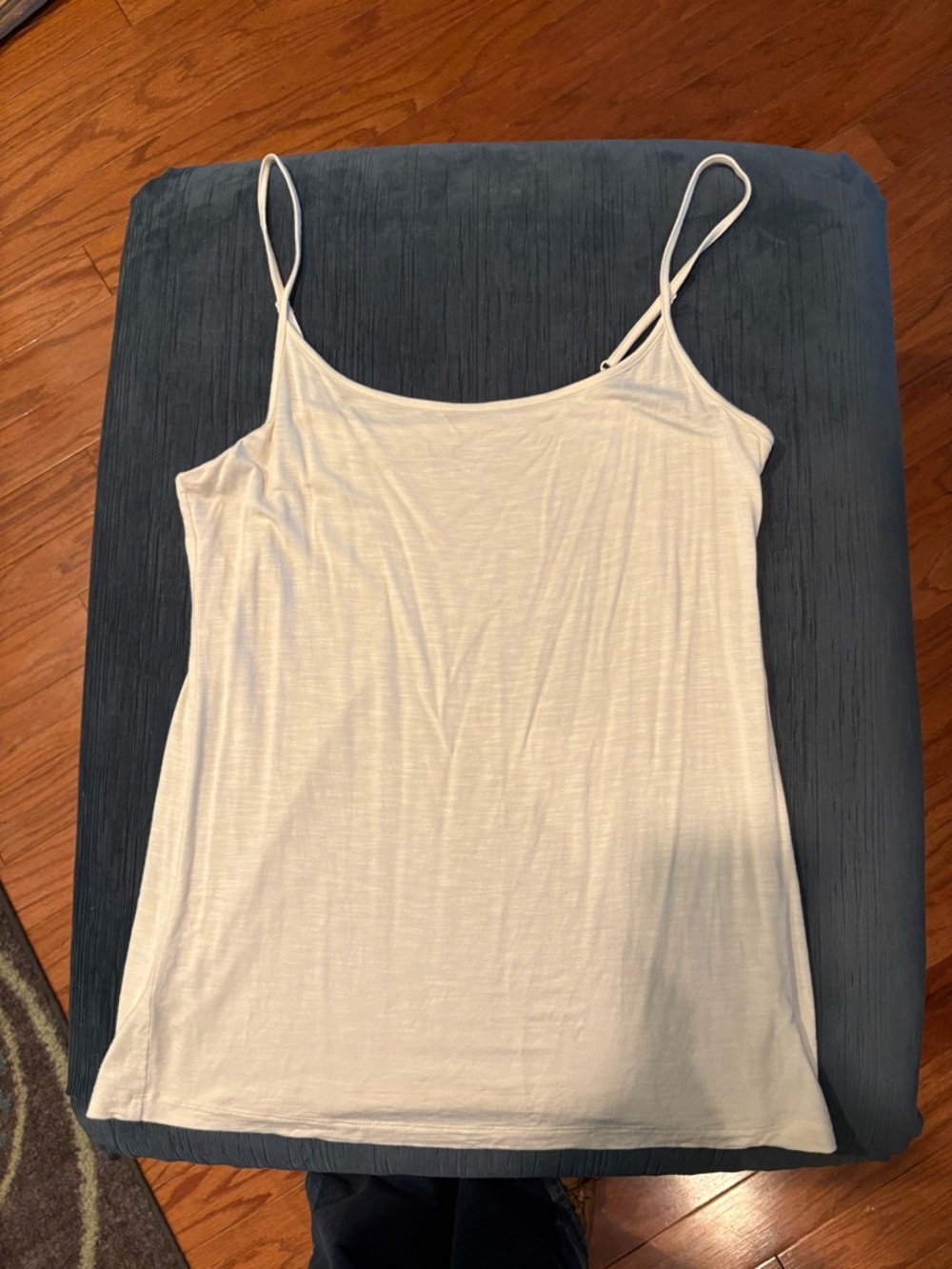 Loft White Spaghetti Strap Tank Top